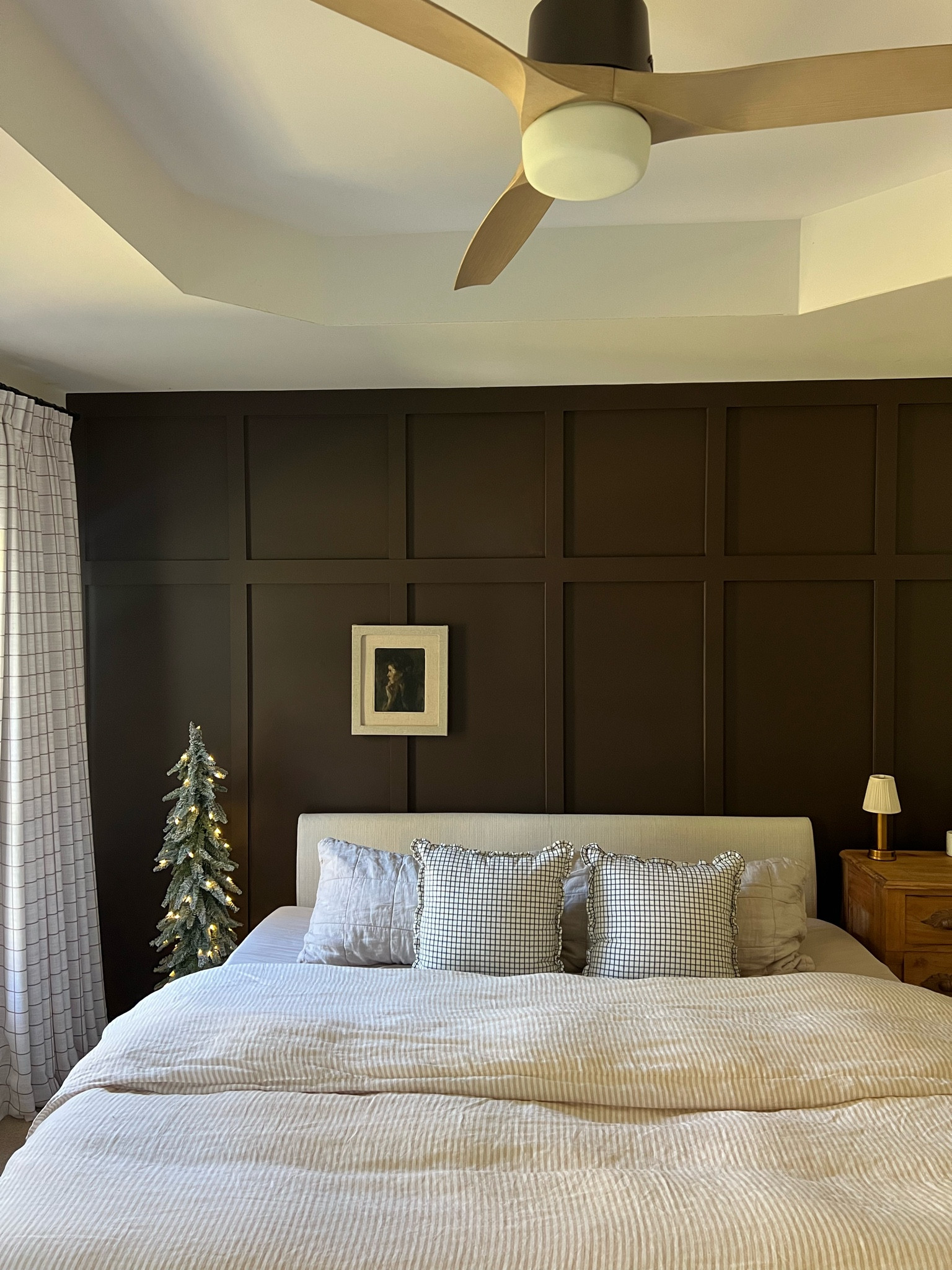 Sprinkling Christmas throughout the house 🎄 This tree is perfect for a bedroom — it’s from hobby lobby! Linking everything else ☺️