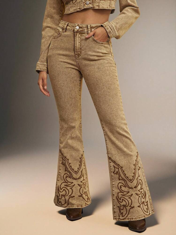 Denimoi Women's Casual Denim Jeans, Minimalist And Fashionable, Suitable For Everyday Wear | SHEIN