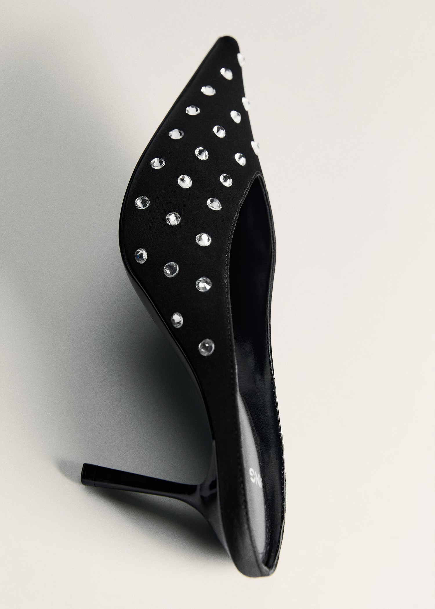 Crystal slingback heeled shoe - Women | MANGO United Kingdom | MANGO (UK)