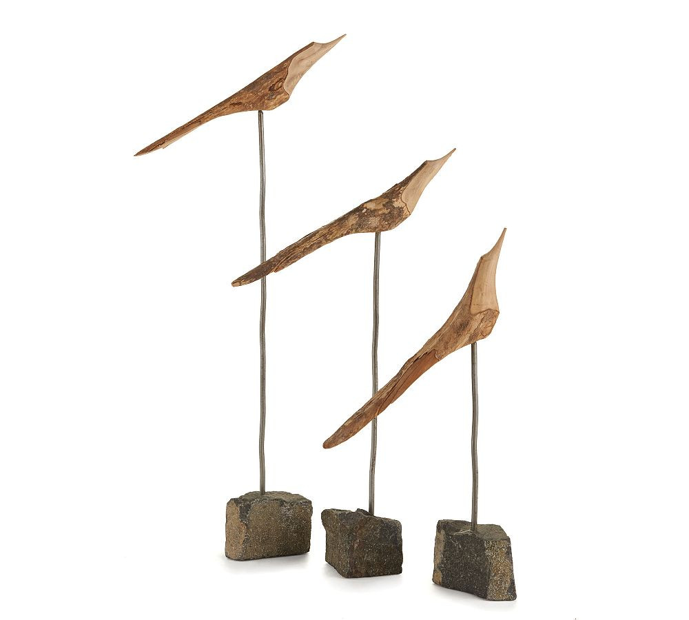 Hand-Carved Flock of Bird Objects | Pottery Barn (US)