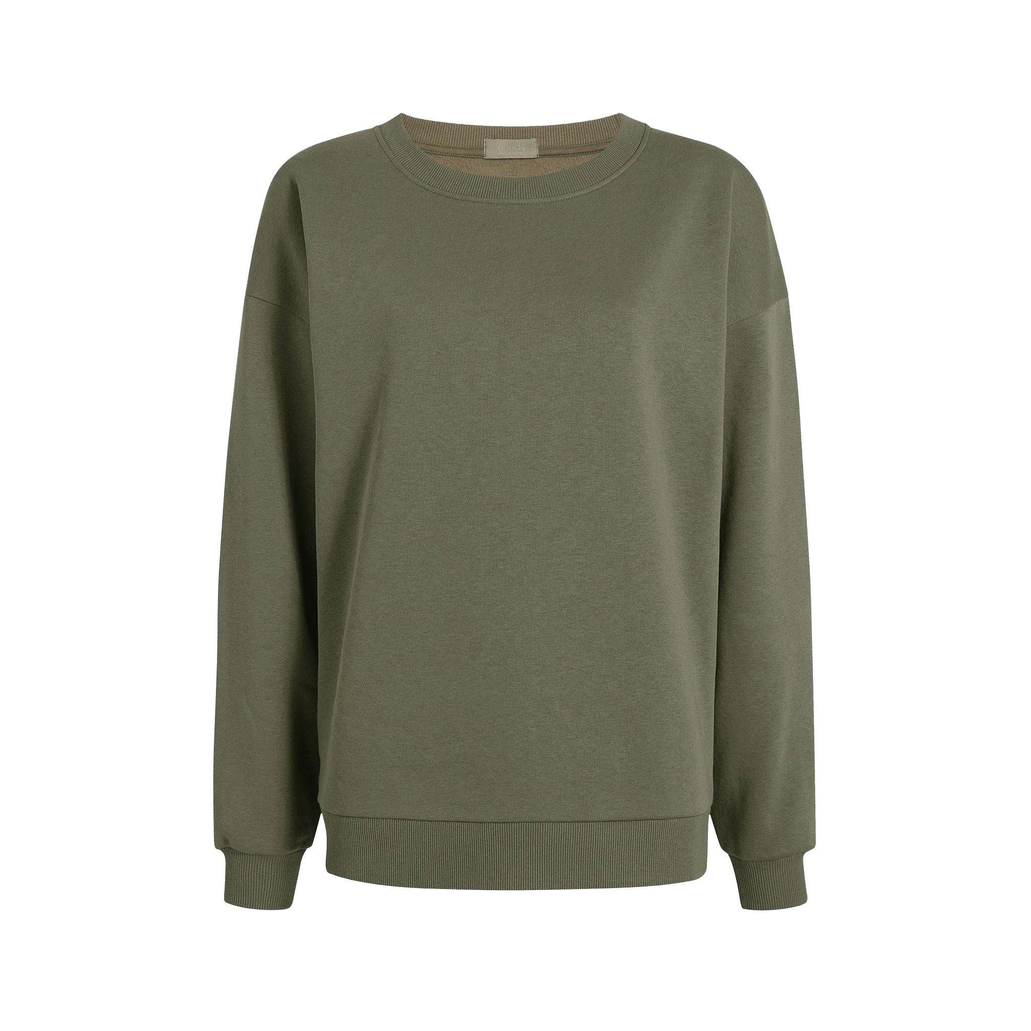 Women's Crewneck Sweatshirt | Dark Olive - nuuds | nuuds