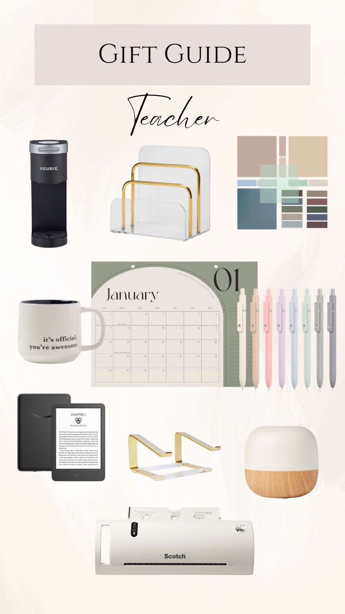 Gift guide for teachers. Teacher gifts. Christmas gifts for teachers. 

#LTKGiftGuide #LTKfamily #LTKHoliday