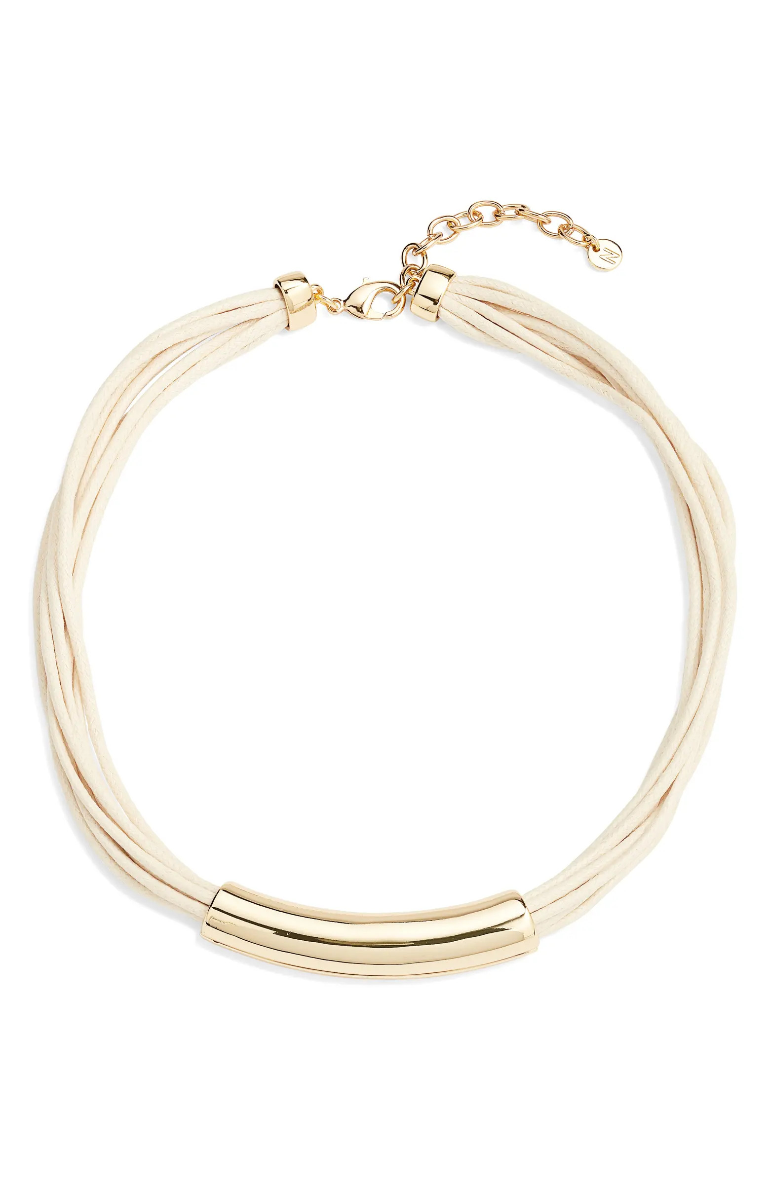 Tube Pendant Multistrand Cord Necklace | Nordstrom