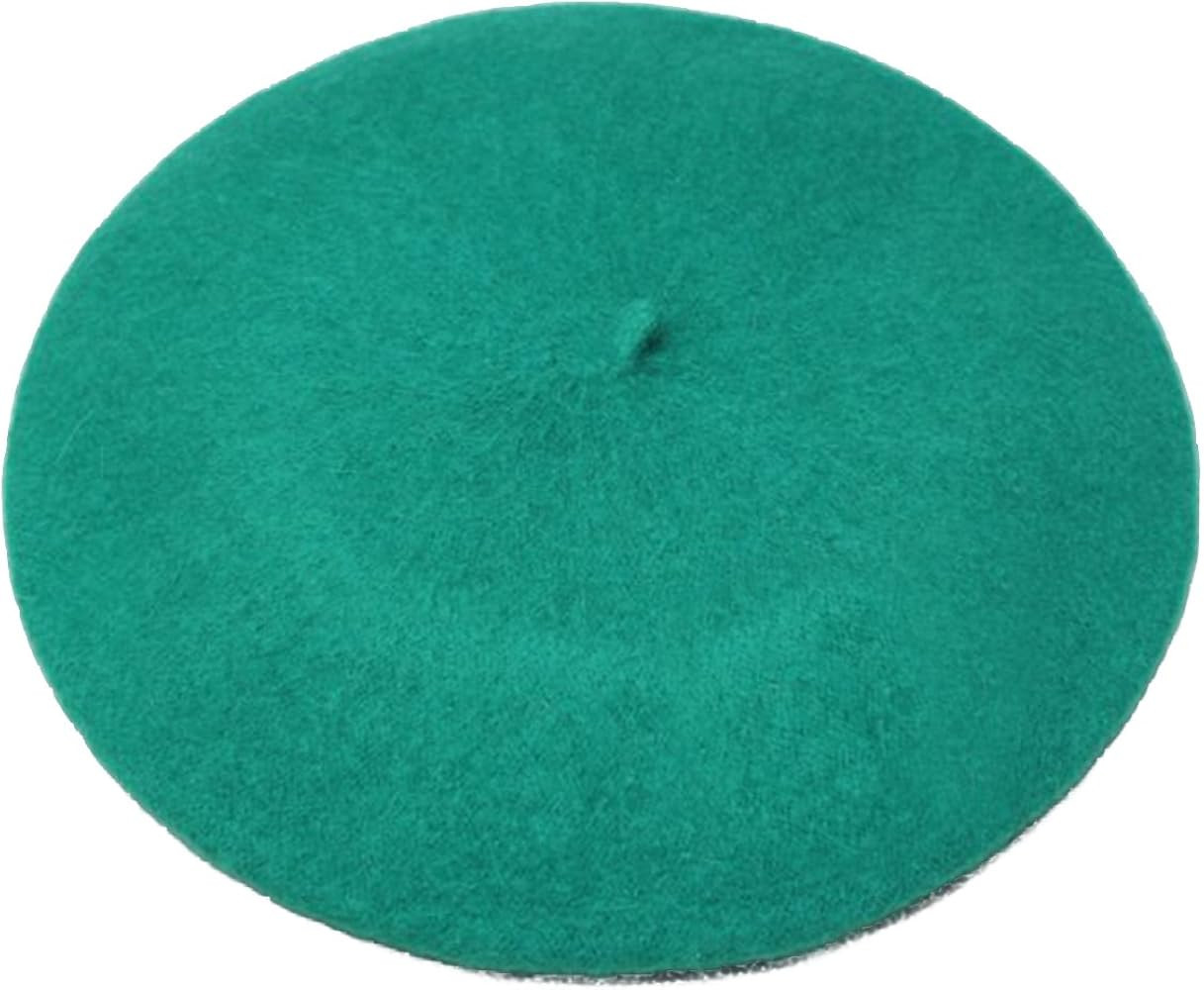 ICSTH French Beret - Wool Solid Color Womens Beanie Cap Hat | Amazon (US)