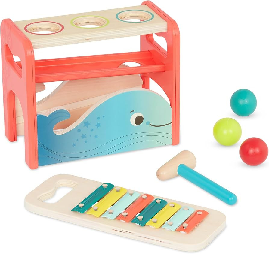 B. toys- Xylo-Pound Whale- Musical Instrument – Wooden Hammer & Balls – Developmental Toy for... | Amazon (US)