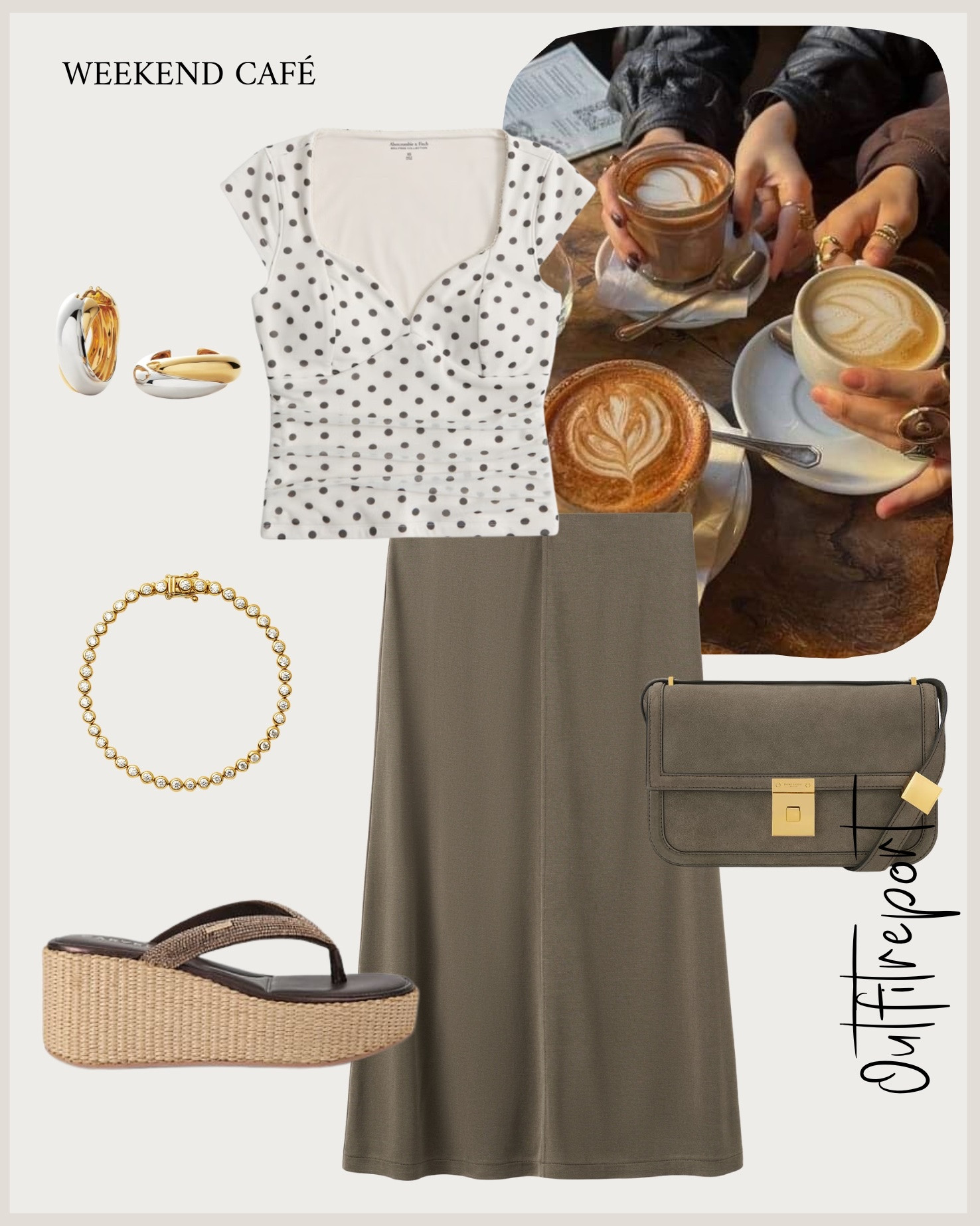 Polka dot top and midi skirt 

#LTKeurope #LTKsummer #LTKspring