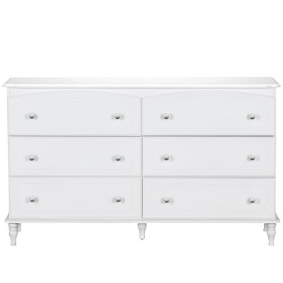 Rowan Valley Laren Kids’ White 6 Drawer Dresser | Target