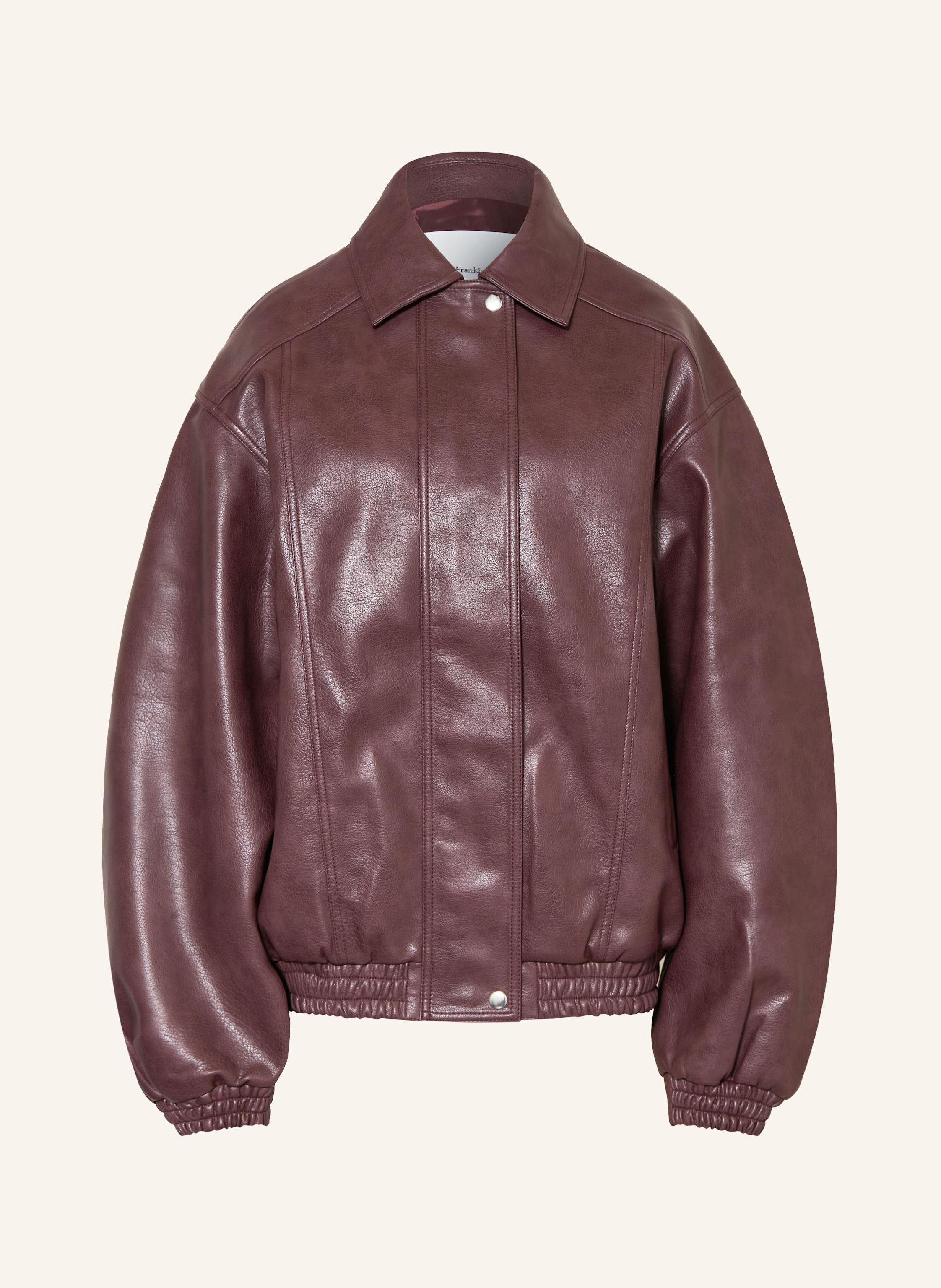 The Frankie Shop Jacke PRESCOTT in Lederoptik in dunkelrot | Breuninger (DACH)