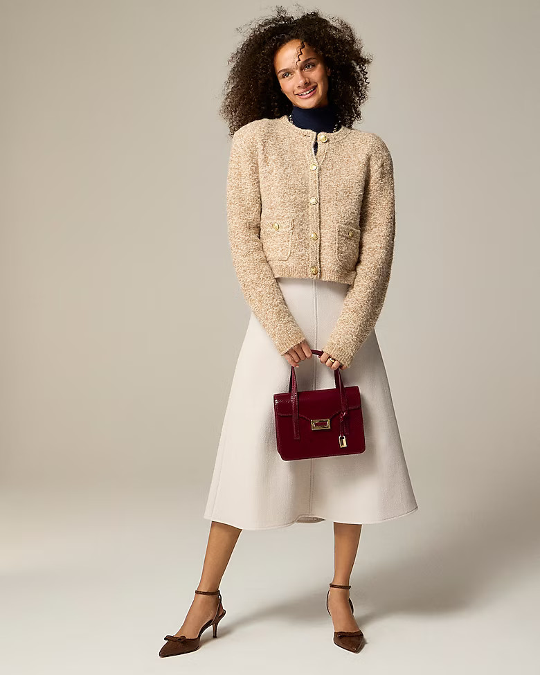 Sweater lady jacket in stretch wool blend | J. Crew US