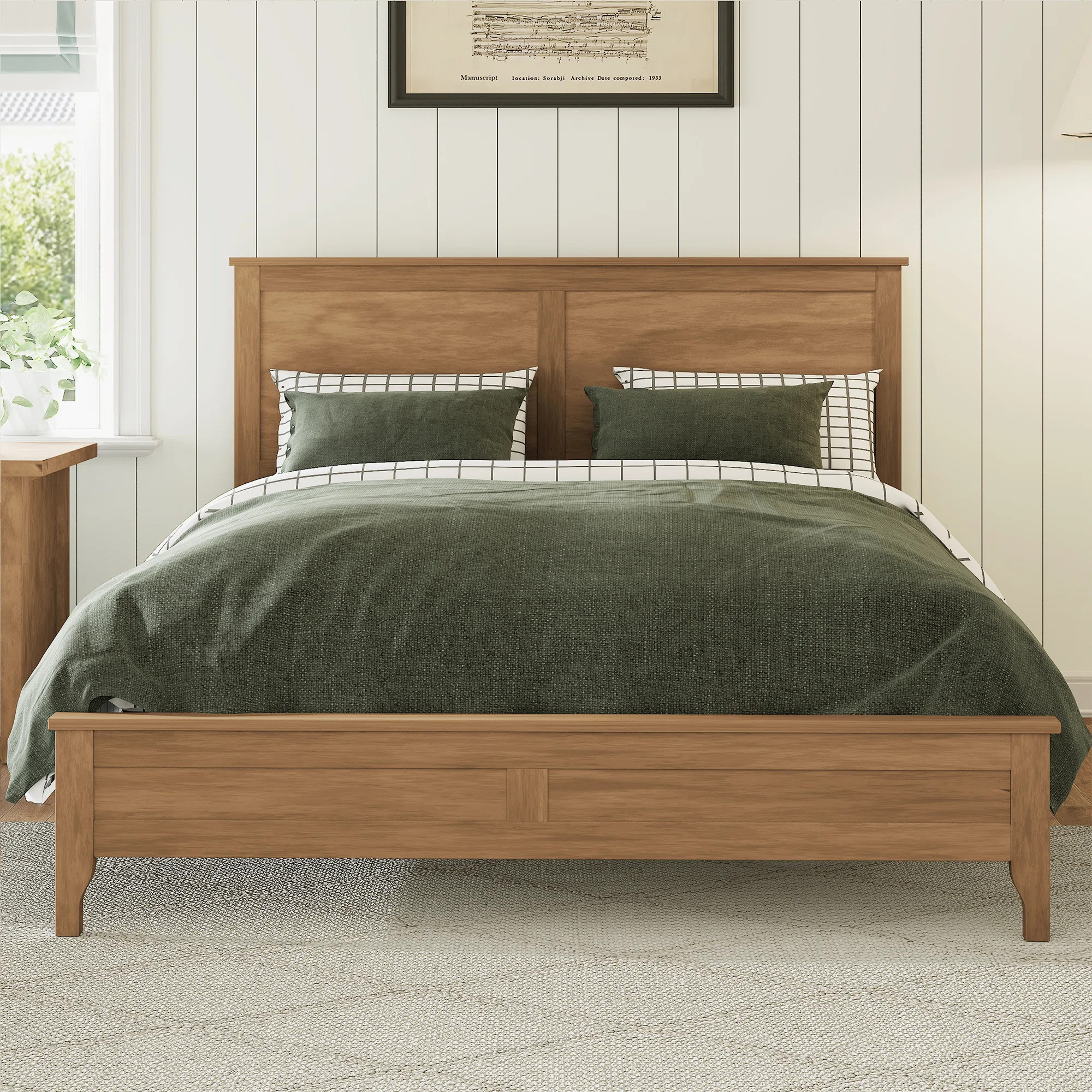 Solid Wood Platform Bed with Sturdy Wooden Slats Support | Wayfair North America