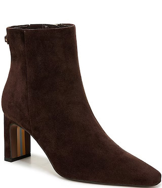 Saige Suede Point Toe Dress Booties | Dillard's