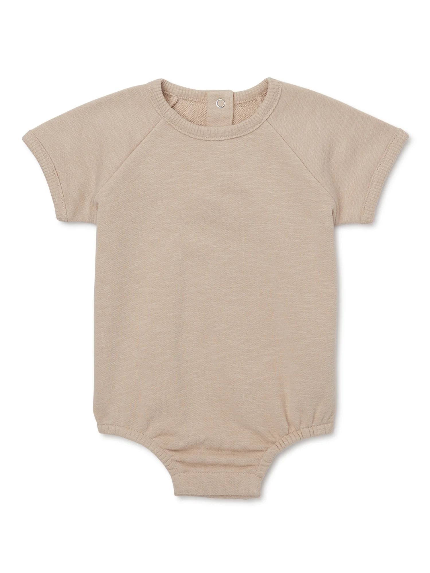 easy-peasy Baby Short Sleeve French Terry Solid Bodysuit, Sizes 0-24 Months | Walmart (US)
