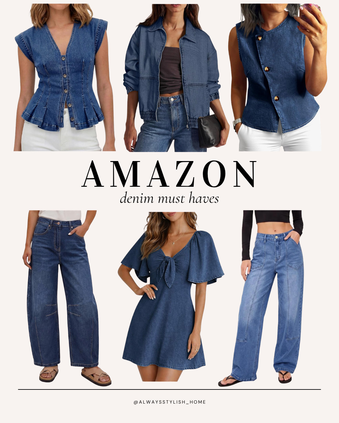 fall fashion trend you need to know about: all things denim! denim jeans, barrel denim jeans, denim top, denim jacket, denim dress, denim mini dress, denim trend, fall trends, amazon style #amazonfashion #denim #denimtrend 

 #LTKgrwm #LTKSeasonal #LTKHome