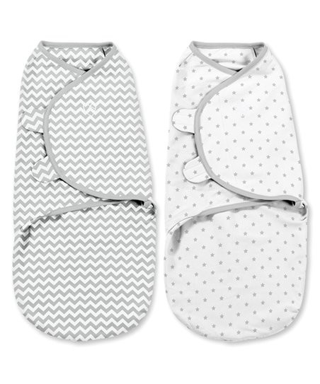 Gray Chevron & Stars SwaddleMe Original Wearable Blanket Set | Zulily