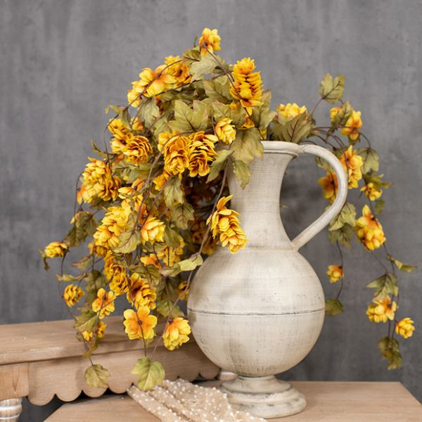 Golden Faux Hops Stem Set of 6 | Antique Farm House