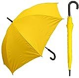 RainStoppers 48" Auto Open Yellow Umbrella with Black Hook Handle | Amazon (US)