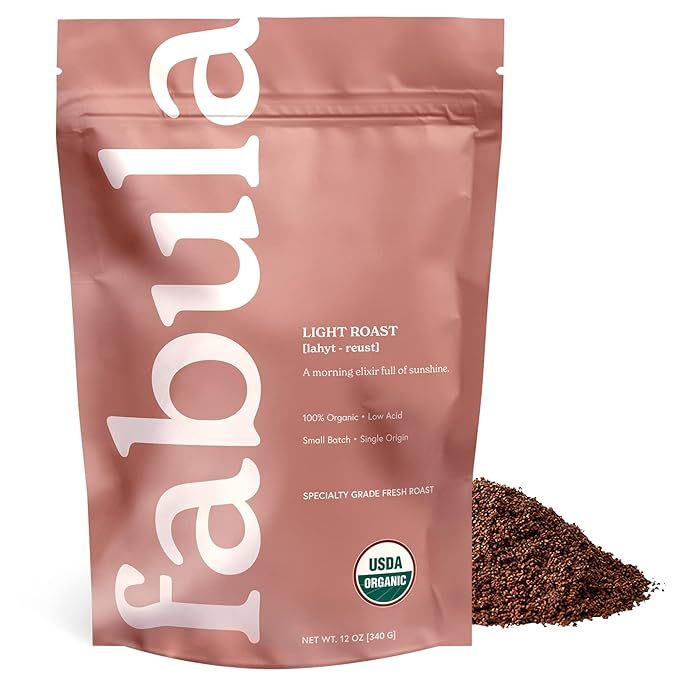Fabula Coffee Light Roast Freshly Grounded - Organic - Low Acid - Single Origin - Non-GMO - Mold ... | Amazon (US)