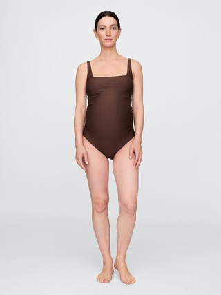 Maternity Square Neck One-Piece Swimsuit | Gap (US)