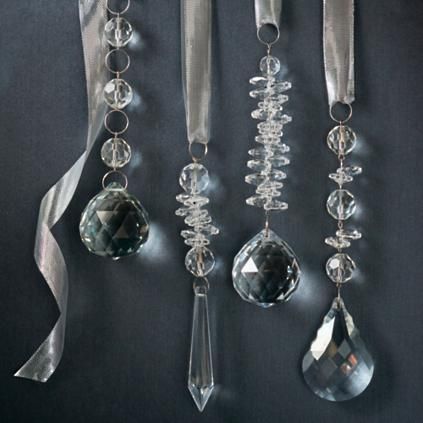Crystal Drop 12-piece Ornament Set | Frontgate | Frontgate