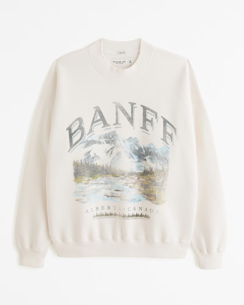 Gender Inclusive Banff Graphic Crew Sweatshirt | Gender Inclusive Gender Inclusive | Abercrombie.... | Abercrombie & Fitch (US)