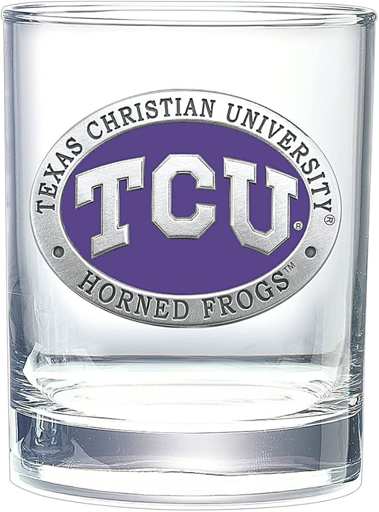 Heritage Pewter TCU Double Old Fashion | Double Rocks Glass 14 OZ for Liquor | Expertly Crafted P... | Amazon (US)