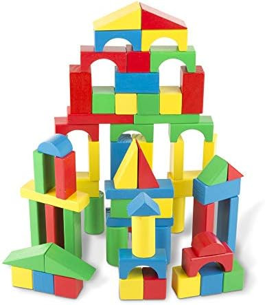 Melissa & Doug 100-Piece Wood Blocks Set | Amazon (US)