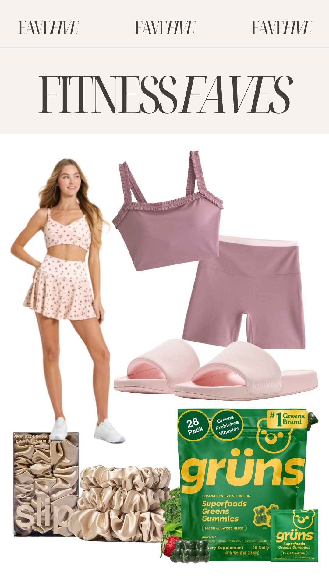 Fitness Fave Five feat. @Target, @abercrombie, @lululemon, Slip, Gruns, Amazon

#LTKfitnessgoals #LTKActive #LTKmorningroutine