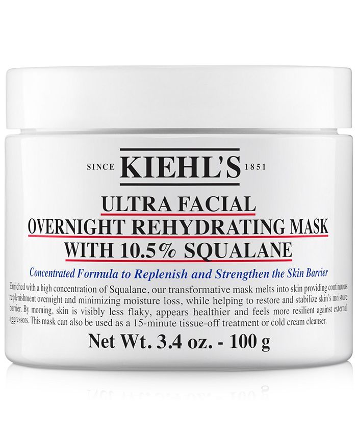 Kiehl's Since 1851 Ultra Facial Overnight Hydrating Mask With 10.5% Squalane, 3.4 oz.  & Reviews ... | Macys (US)