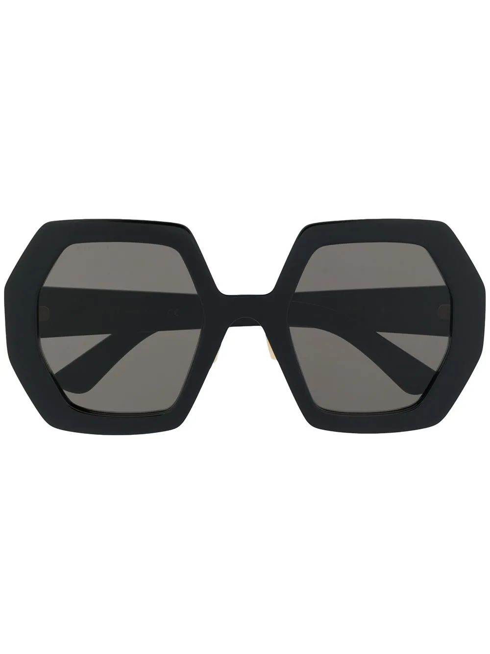 Gucci Eyewear Oversized heptagon-frame Sunglasses - Farfetch | Farfetch Global