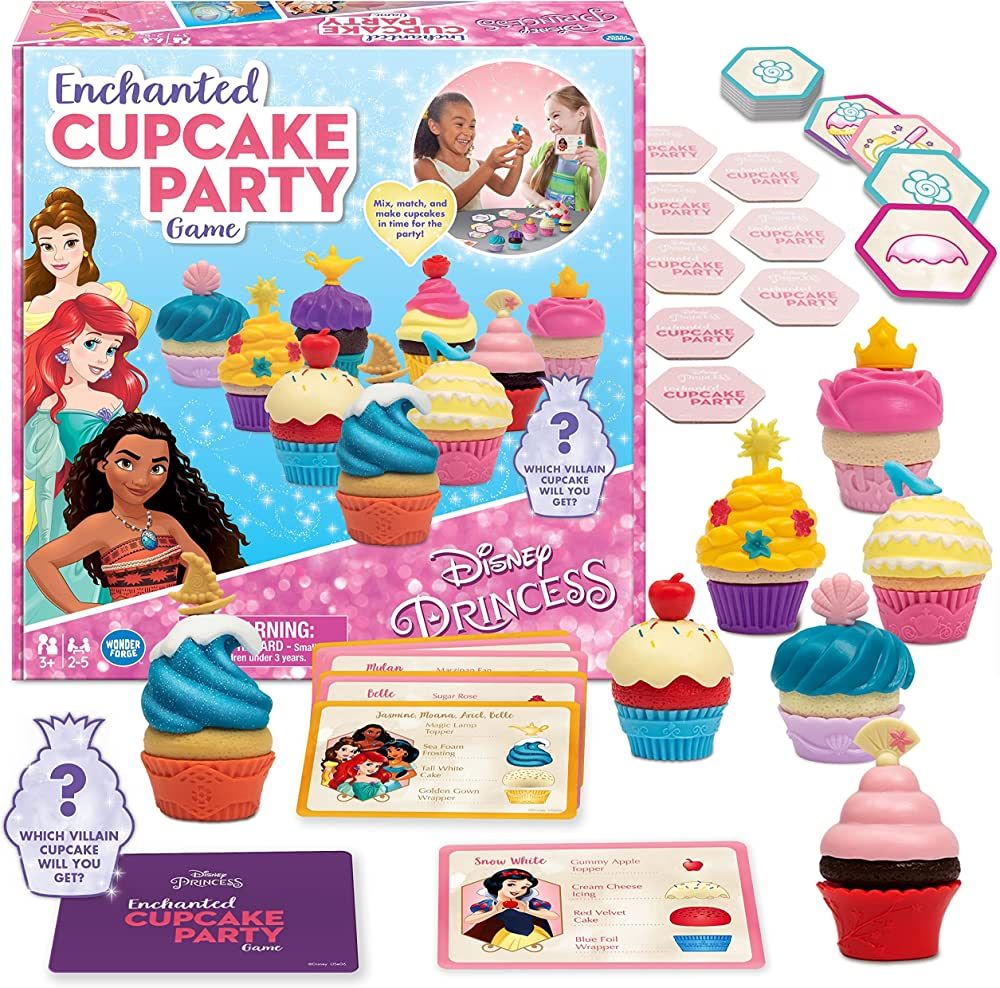 Wonder Forge Disney Princess Enchanted Cupcake Party Game For Girls & Boys Age 3 & Up - A Fun & F... | Amazon (US)