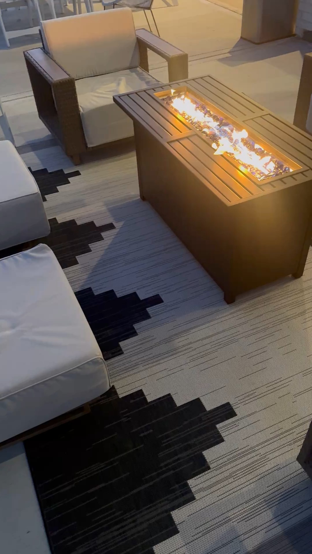 Obsessed with this outdoor rug! 

#outdoorrug #modernrug 

#LTKvlog #LTKHome #LTKHoliday