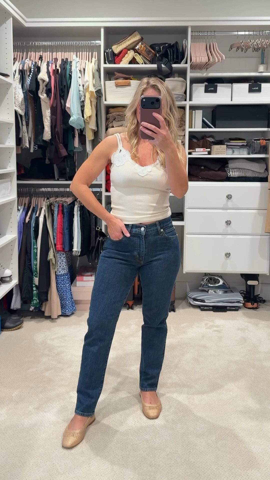 Sometimes the best outfits are the simplest ones. 🤍

A great pair of jeans, a feminine tank, and timeless flats are the foundation of a wardrobe that works. When every piece fits well and pairs effortlessly with the others, getting dressed becomes the easiest part of your day.

These are the classics I’ll be reaching for all season. I’ve linked everything below, along with similar favorites.

#CapsuleWardrobe #SignatureWardrobe #EverydayStyle #ClassicStyle #LTKFashion #SummerStyle #EffortlessStyle

#LTKootd #LTKPetite #LTKdayinmylife