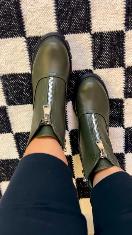 Only $19.99 (down from $45)! 
Green Boots with chunky zipper 

#walmart #walmartfinds #walmartfind #founditatwalmart #walmart style #walmartfashion #walmartoutfit #walmartlook  #winter #winterfashion #winterstyle #winteroutfit #winterlook #winterlook #winteroutfitidea  #edgy #style #fashion #edgystyle #edgyfashion #edgylook #edgyoutfit #edgyoutfitinspo #edgyoutfitinspiration #edgystylelook  #green #olive #olivegreen #hunter #huntergreen #kelly #kellygreen #forest #forestgreen #greenoutfit #outfitwithgreen #greenstyle #greenoutfitinspo #greenlook #greenoutfitinspiration #casual #casualoutfit #casualfashion #casualstyle #casuallook #weekend #weekendoutfit #weekendoutfitidea #weekendfashion #weekendstyle #weekendlook 

#LTKshoecrush #LTKVideo #LTKsalealert