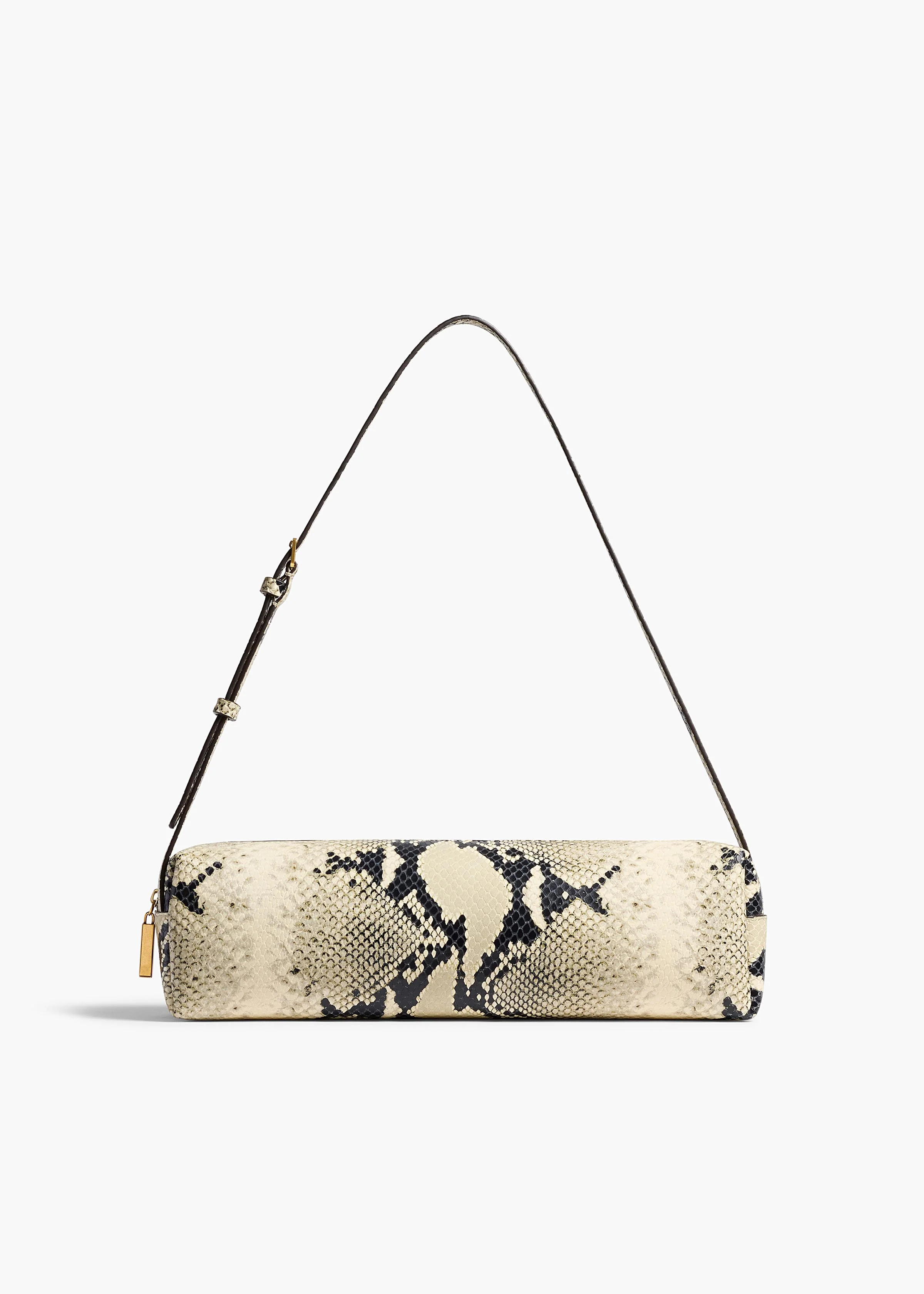 KHAITE - Kye Shoulder Bag In Natural Python-Embossed Leather | Khaite