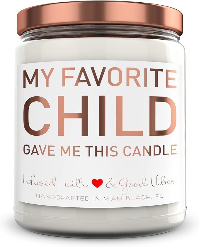 Mom Candle Gifts for Mothers Day or Birthday, Mint Sugar Candle Company 9 oz Soy Wax Candle with ... | Amazon (US)