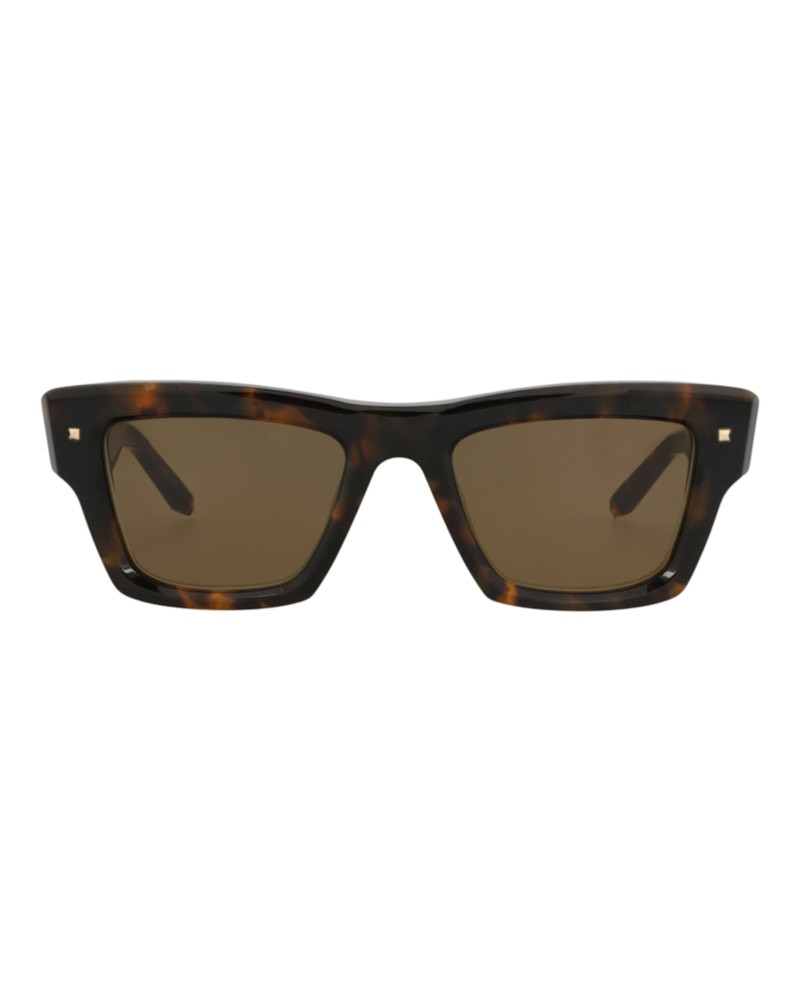 Valentino SquareFrame Acetate Sunglasses in Tortoise Tortoise Brown (Vls/106B/53) | StockX