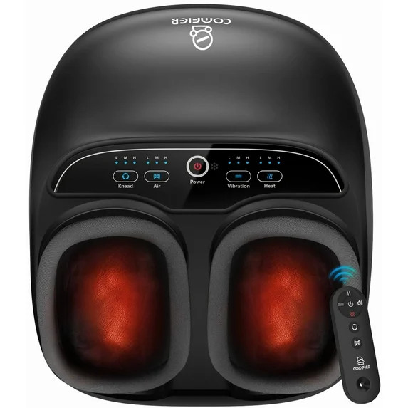 Foot Massager with Heat, Comfier Shiatsu Foot Massage Machine with Remote for Relax up to Size 13... | Walmart (US)