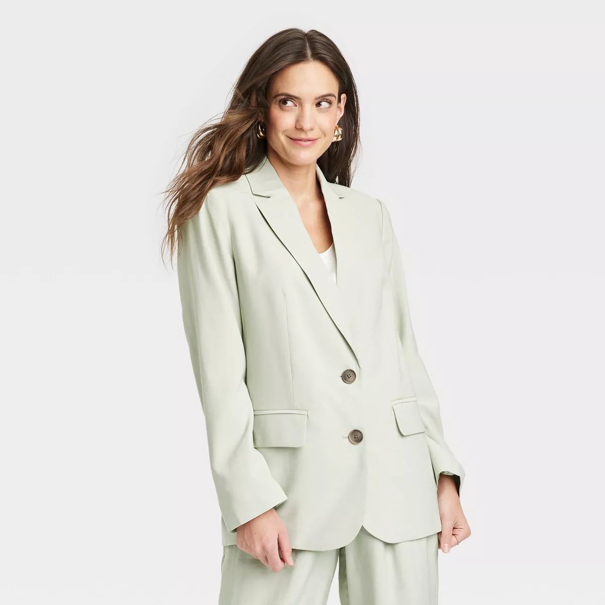 Women's Spring Blazer - A New Day™ Light Green XS | Target