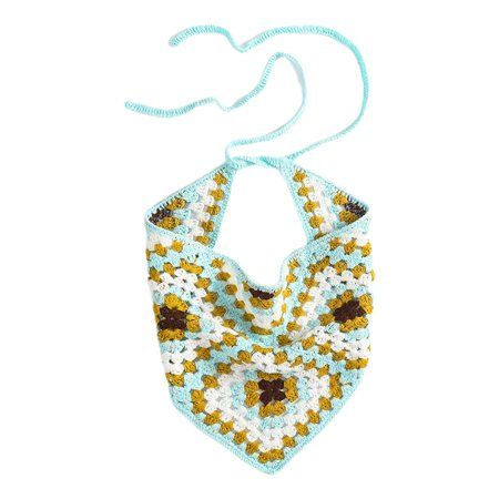 CHAOMA Novelty Women Triangle Bandanas Turban Crochet Hair Scarf Hairband Knitted Headband Elasticit | Walmart (US)