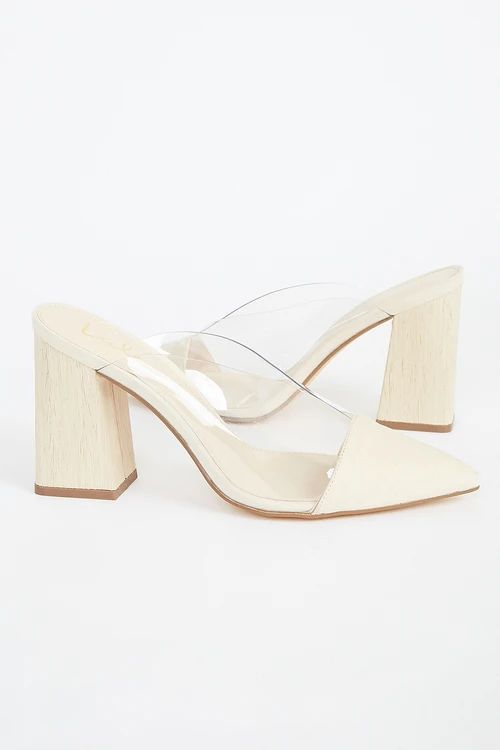 Shilo Light Natural Suede Pointed-Toe Pumps | Lulus (US)