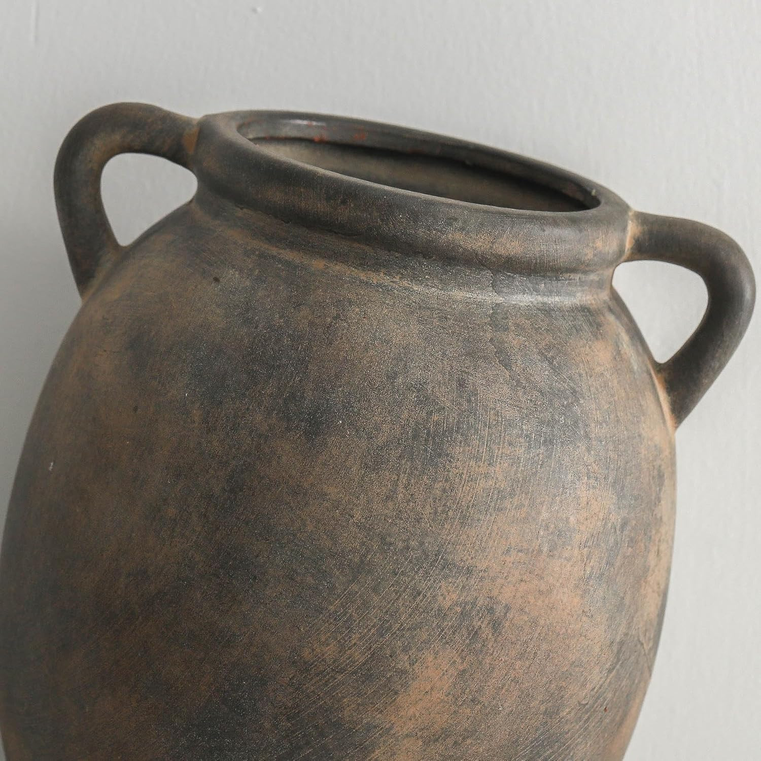 Ceramic Flower Vase 7.6 inch Farmhouse Rustic Vase Decorative Pottery Terracotta Vases for Home D... | Amazon (US)