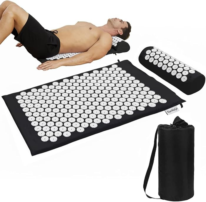XiaoMaGe Acupressure Mat and Pillow Set with Bag - Large Size 28.7 X 16.5 inch Acupuncture Mat fo... | Amazon (US)