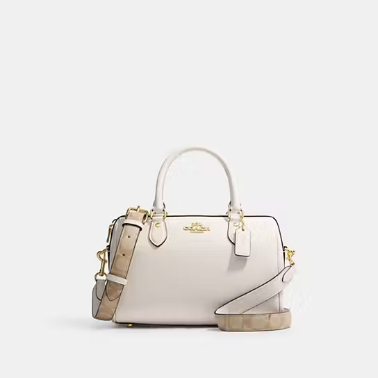 Rowan Satchel With Signature Canvas Detail | Coach Outlet US