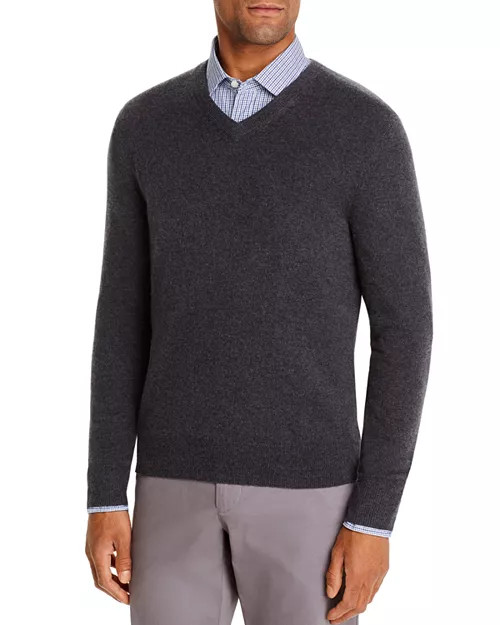 Cashmere V-Neck Sweater - Exclusive | Bloomingdale's (US)