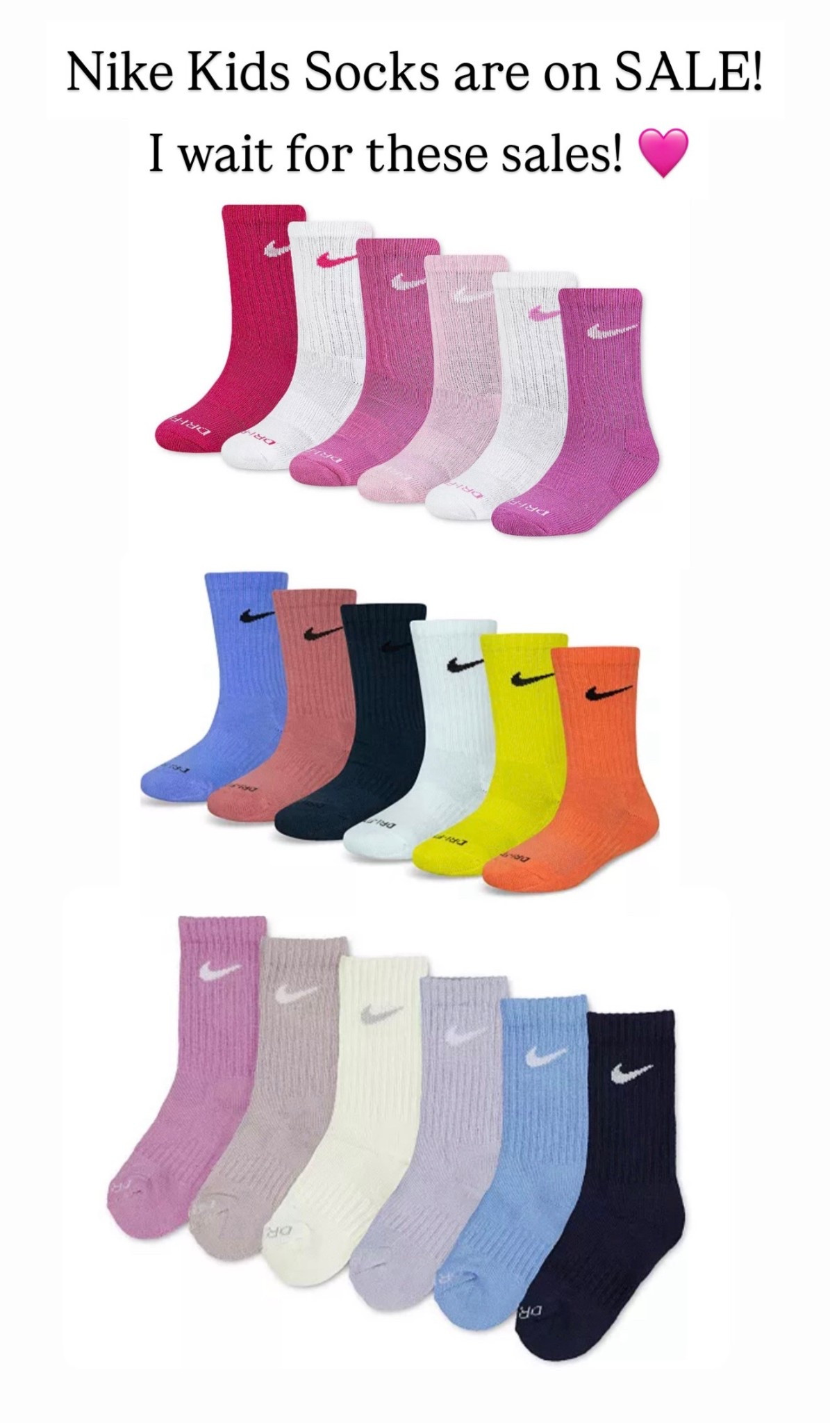 I can’t get enough of these Nike socks for kids. Such a great price point right now.

#LTKKids #LTKSaleAlert