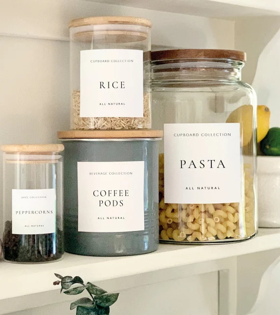 PANTRY Labels  Pantry Storage and Jar Labels  Cupboard | Etsy | Etsy (UK)