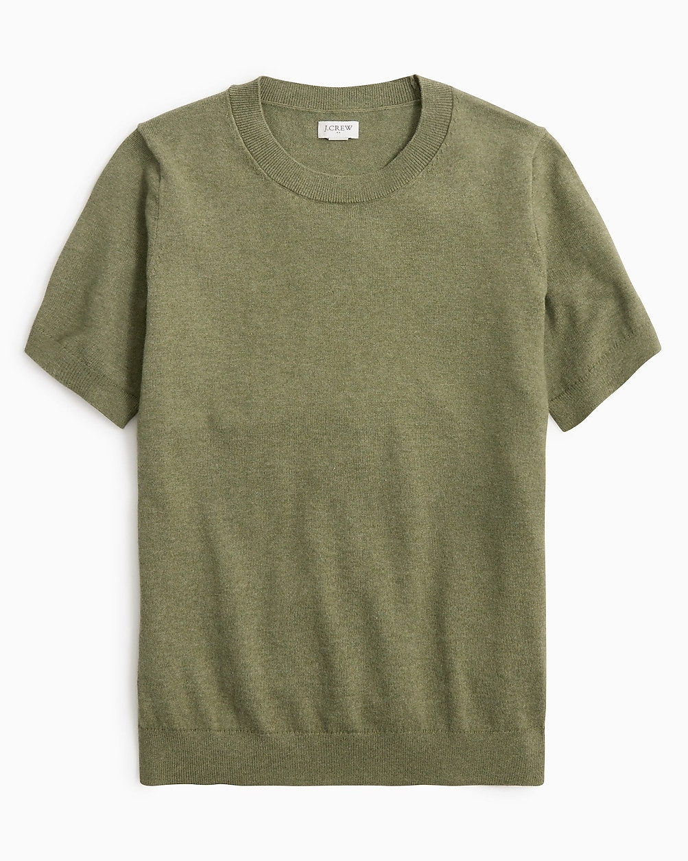Short-sleeve cotton crewneck sweater | J.Crew Factory