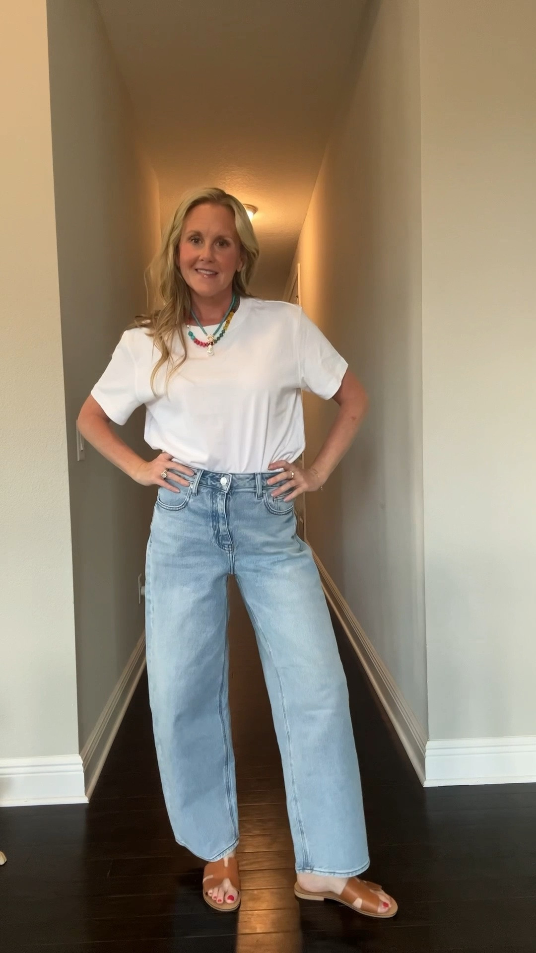 A good white T-shirt and jeans goes a long way in my book!  My favorite mom uniform too.

#LTKootd #LTKgrwm #LTKOver40
