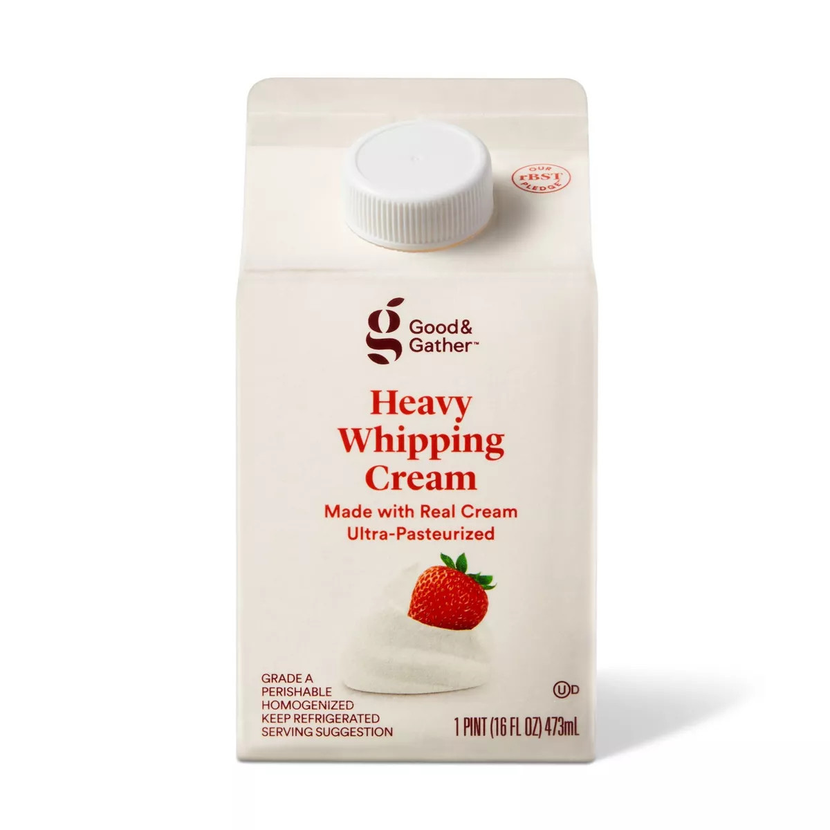 Heavy Whipping Cream - 16 fl oz (1pt) - Good & Gather™ | Target