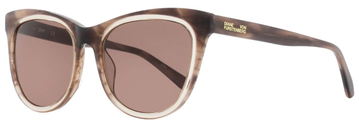 Diane Von Furstenberg Women's Mila Sunglasses DVF683S 255 Horn 55mm | Shop Premium Outlets